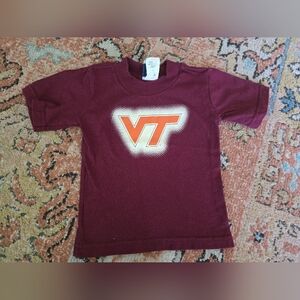 Maroon Virgina Tech Kids T-Shirt - 12 Month